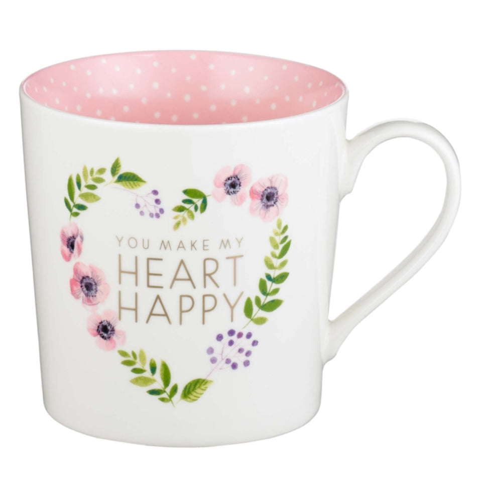 Mug Ceramic You Make My Heart Happy