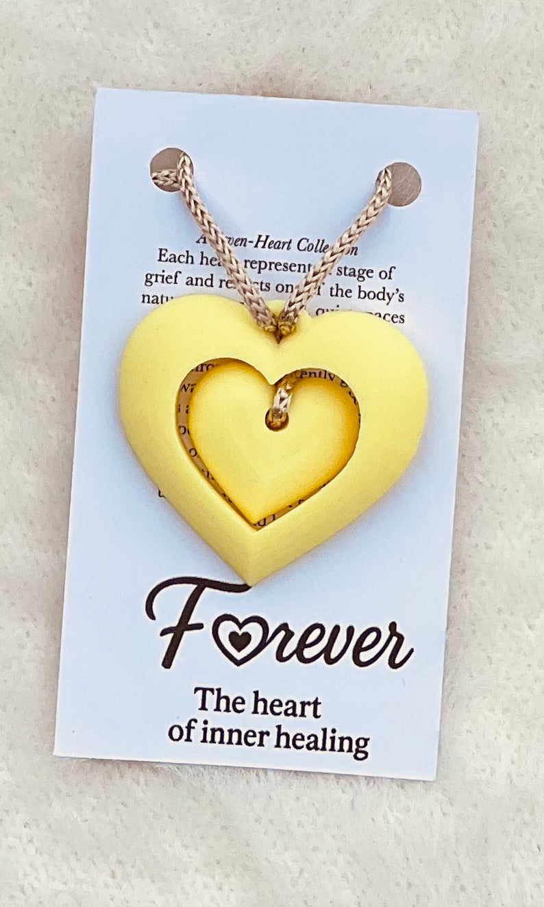 Forever The Heart of Inner Healing, Yellow and GLOWS in the dark