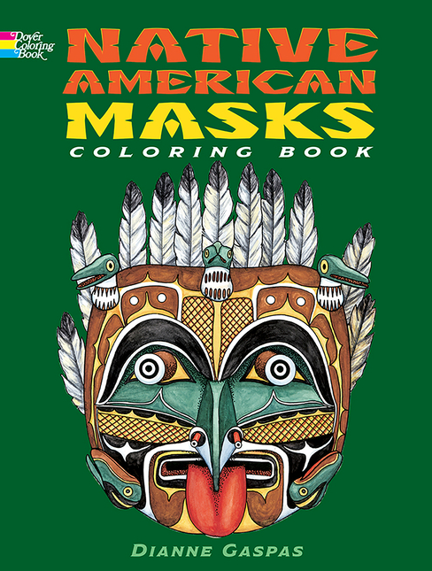 Native American Masks Colouring Book